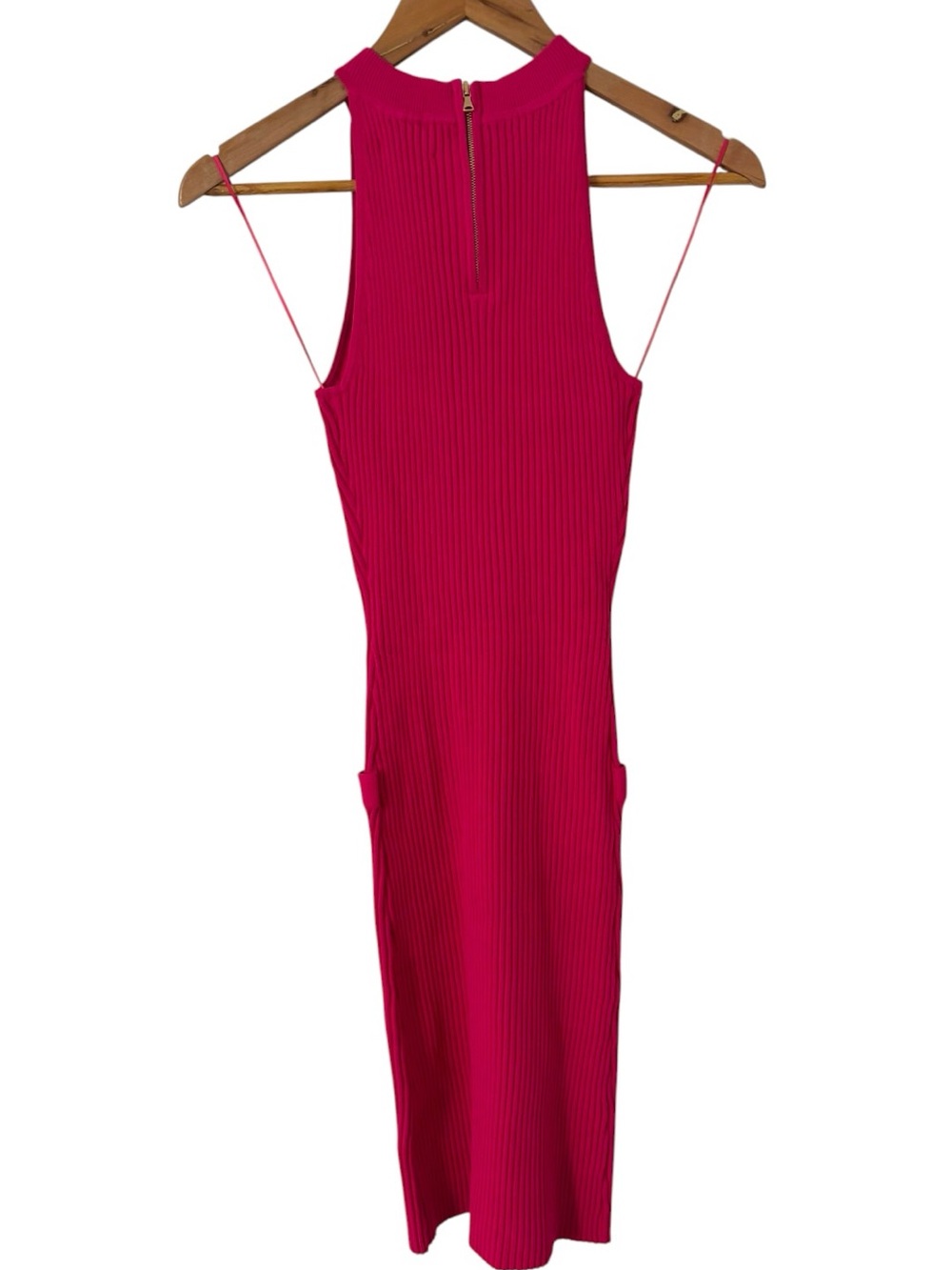 Milly Braided Trim Halter Dress - Picture 4 of 5